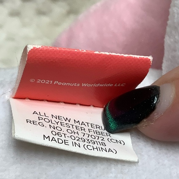 Peanuts Fetch for Pets Plush Snoopy Dog Stuffed Animal Squeaker Toy w Pillow - Picture 7 of 9